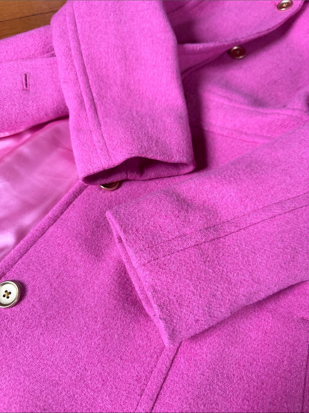 J. Crew Pink Wool-Blend  Coat - Picture 12 of 16